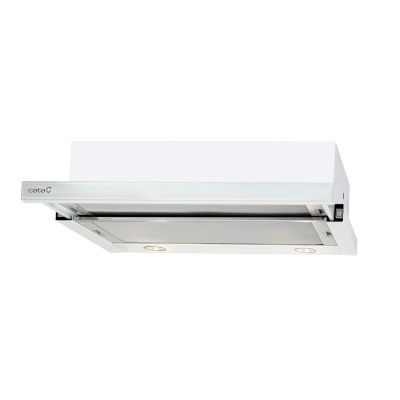 CATA TF 2003 600 GWH Telescopic hood, class C, width 60 cm, 390 m3/h, mechanical control, LED, white glass