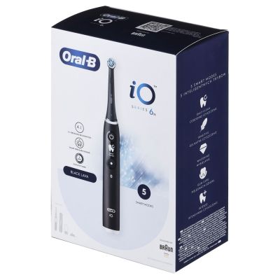 8. BRAUN ORAL-B ELECTRIC TOOTHBRUSH IO 6N BLACK ONYX black