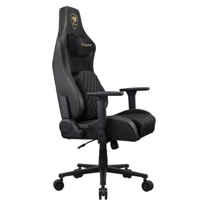 6. COUGAR CGR-DFF-GLB Gaming Chair Padded Upholstered Seat Black, Gold
