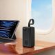 8. Powerbank Wozinsky W8-B 50000mAh 30W 2xUSB-A and 2xUSB-C and USB micro with flashlight - black