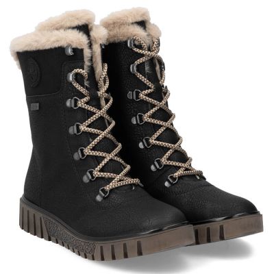 18. Rieker W Y3424-00 RKR745 Fur Ankle Boots