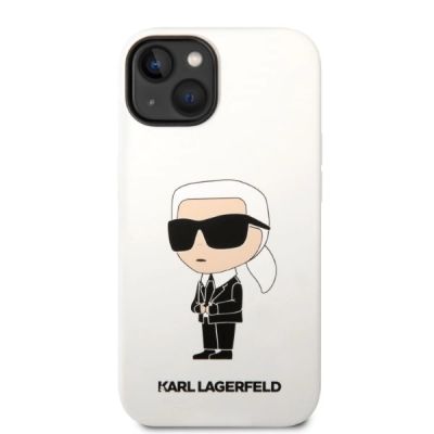 3. Karl Lagerfeld KLHCP14MSNIKBCH iPhone 14 Plus 6.7" hardcase white/white Silicone Ikonik