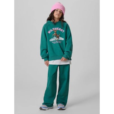 5. Girls' loose sweatshirt with hood 4F 4FJKAW26TSWSF3136-46S