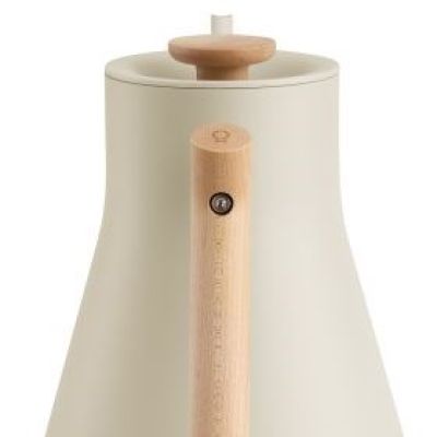 3. Fellow Stagg EKG PRO 900ml Sesame Beige Electric Kettle with Wooden Handle