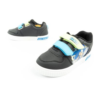 17. Leomil Sonic children's sports shoes, lightweight sneakers with Velcro, black