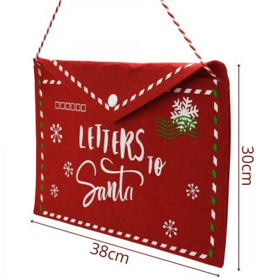 13. CHRISTMAS ENVELOPE LETTER TO SANTA CLAUS FELT 38x30CM LETTERS SANTA