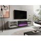 3. POLO TV cabinet 180x33x39 white + black fireplace