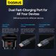 13. Baseus Enjoyment Pro USB-C (Female) / Lightning (Male) 60W Car Charger - Black