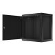 8. Lanberg WF01-6412-00B Wall-mounted RACK Cabinet 19" 12U 600X450 BLACK METAL DOOR (FLAT PACK)