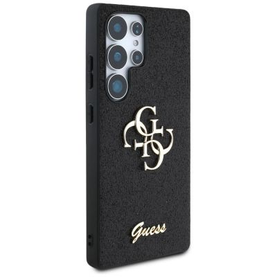 4. Guess Fixed Glitter Big 4G Metal Logo case for Samsung Galaxy S25 Ultra black