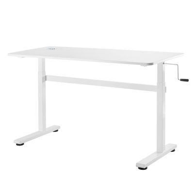 8. Ergo Office manual height adjustment desk, max 40 kg, max height 117 cm, with a tabletop for sitting and standing work, ER-401 W