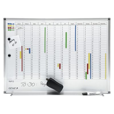 Genie 11512 Magnetic Board and Accessories 770 x 560 mm White