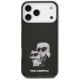 3. Karl Lagerfeld IML Aquarelle Karl & Choupette & Logo MagSafe Case for iPhone 17 Pro Max - Black
