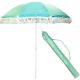 7. BEACH AND GARDEN UMBRELLA WITH FRINGE 174 CM GREEN