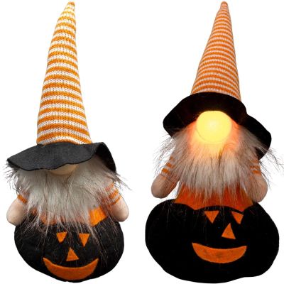 8. DECORATIVE PUMPKIN FIGURE 35CM LED HALLOWEEN BLACK