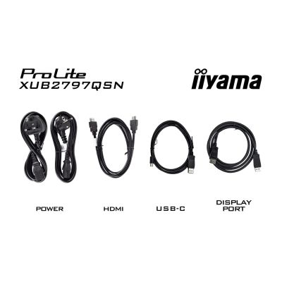 10. IIYAMA monitor 68.5cm (27") XUB2797QSN-B2 16:9 HDMI+DP+USB-C