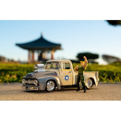 10. Jada Toys Street Fighter 1956 Ford Pickup car model 1:24