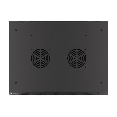 3. Lanberg WF01-6422-10B rack cabinet (22U; 1082mm / 600mm / 450 mm; wall-mounted; openable; 19''; black)
