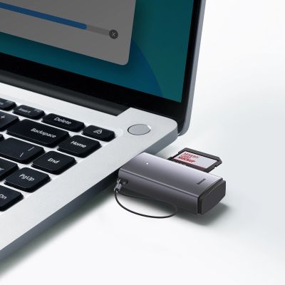 11. Baseus Lite Series adapter SD / TF USB card reader gray (WKQX060013)