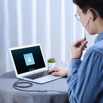 10. Ugreen adapter mini jack 3.5mm 1m blue (AV118)