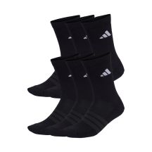 Adidas Cushioned Crew Socks 6 Pairs Black KE5499