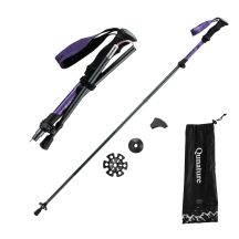 Qunature Nordic Walking Trekking Pole Aluminum 110 - 130 cm 1 pc. - Purple