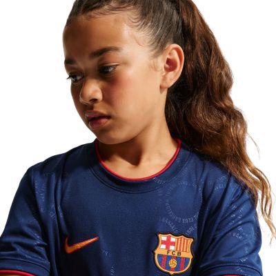3. Nike FC Barcelona Third Kids' T-shirt Navy Blue II6713 498