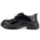 3. Women's grunge patent leather shoes in black Artiker 59C1128