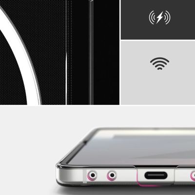 7. Ringke Slim Magnetic MagSafe Case for Samsung Galaxy Z Flip 7 - Transparent