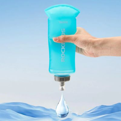 7. Rockbros 35210027001 soft flask running water bottle 500 ml - light blue