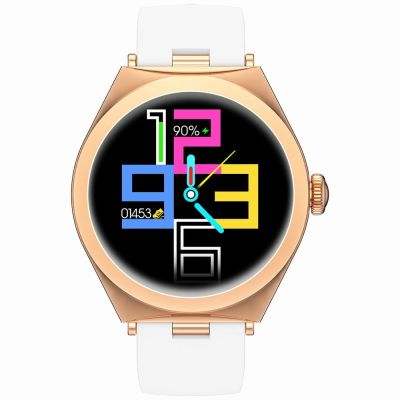2. Smartwatch Gravity Rose Gold White GT25-4