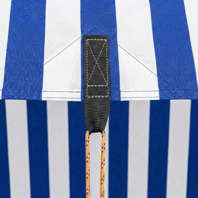 4. TENT ROOF SUN SAIL WITH POLES 3X1.7M BLUE