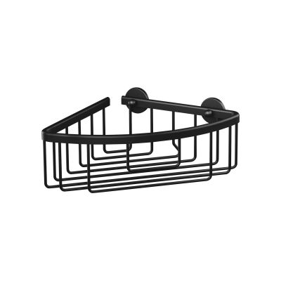 2. TESA ALUXX BLACK Aluminum Wall-hung Shower Basket