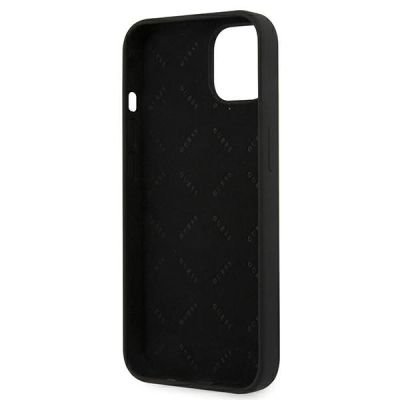 7. Guess GUHCP13SLS4GGBK iPhone 13 mini 5.4" black/black hard case Silicone 4G Logo
