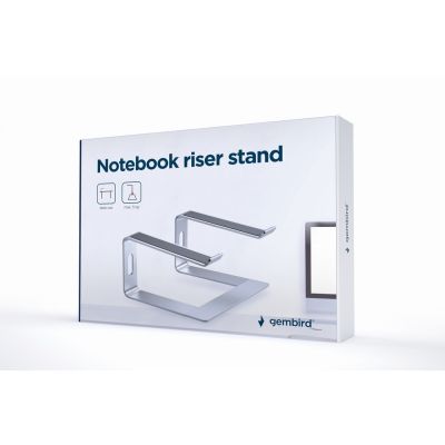 14. GEMBIRD Notebook Stand 15.6" Silver