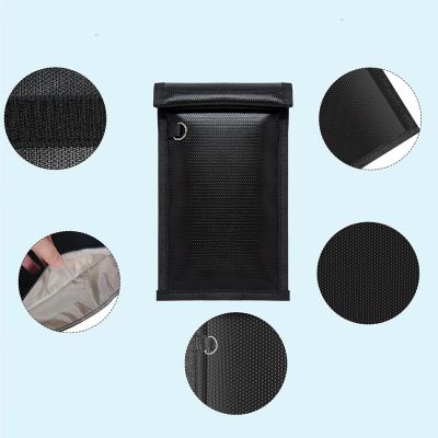3. Fireproof RFID Phone Case OTN-27 with Signal Blocker 27x12.3 cm - Black