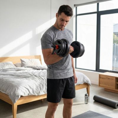 7. BODY SCULPTURE ADJUSTABLE DUMBBELL BW 752H 10KG