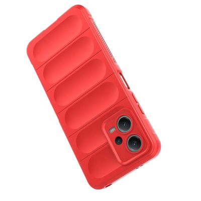 4. Magic Shield Case for Xiaomi Redmi Note 12 5G / Poco X5 5G Flexible Armor Cover Red