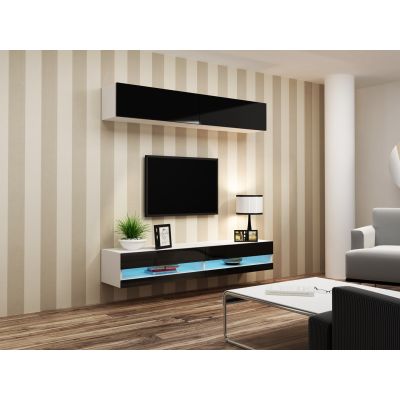 6. TV cabinet VIGO NEW '140' 30/140/40 white/black