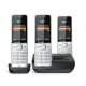 12. Gigaset 500A Comfort Trio Cordless Phone - Answering Machine - ECO DECT\GAP\CAT-iq - Silver + 2 additional handsets