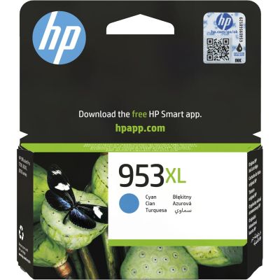 3. HP ink cartridge HP 953XL cyan, HP953XL=F6U16AE, 1600 pages, 20 ml.