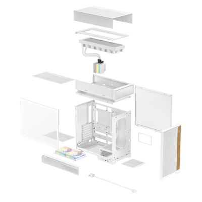 7. DeepCool CL6600 WH Midi Tower White