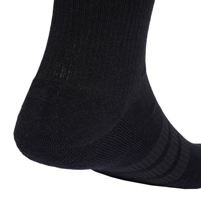4. Adidas Cushioned Crew Socks 6 Pairs Black KE5499