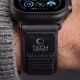 8. Tech-Protect Nylon Elite Strap for Apple Watch 44 / 45 / 46 / 49 mm – Black-Orange