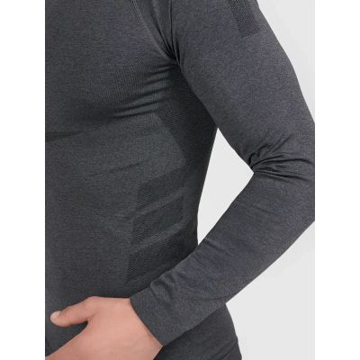 6. Seamless thermal ski underwear with quick-drying finish - men's longsleeve 4F 4FWAW26USEAM311-21M