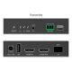 10. HDMI 4K/60Hz Fiber Optic Extender with KVM USB 1.1 over IP 1G, up to 40km/300m, max. 253 receivers, HDMI Loop-Out, Audio - Set
