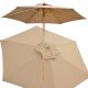 2. WOODEN GARDEN UMBRELLA 250 CM FOLDABLE SAND