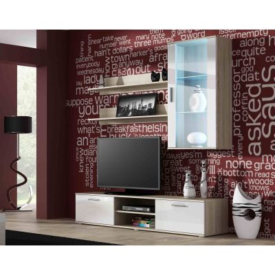 8. Shelf 125cm (2 pcs) SOHO Sonoma oak matt