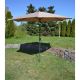 19. GARDEN UMBRELLA 300CM FOLDING BEIGE
