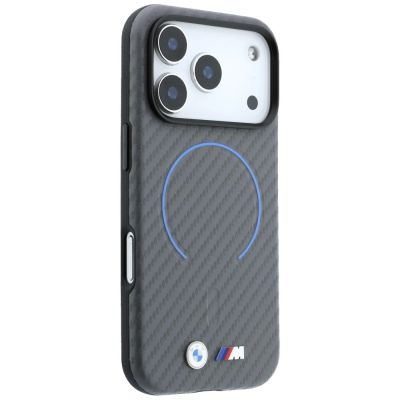 4. BMW M Carbon Printed Ring MagSafe Case for iPhone 18 Pro Max / 17 Pro Max - Gray